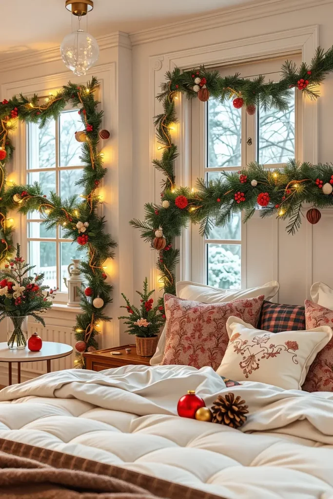 60 Christmas Lights in the Bedroom 2025: Magical and Cozy Holiday Ideas