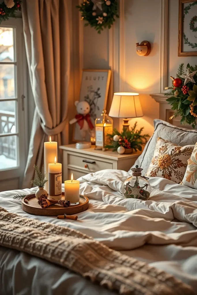 62 Christmas Bedroom Decor Ideas 2025: Cozy & Modern Holiday Inspiration