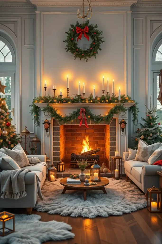 64 Christmas Fireplace Decor Ideas 2025 to Make Your Holiday Warm and Stylish