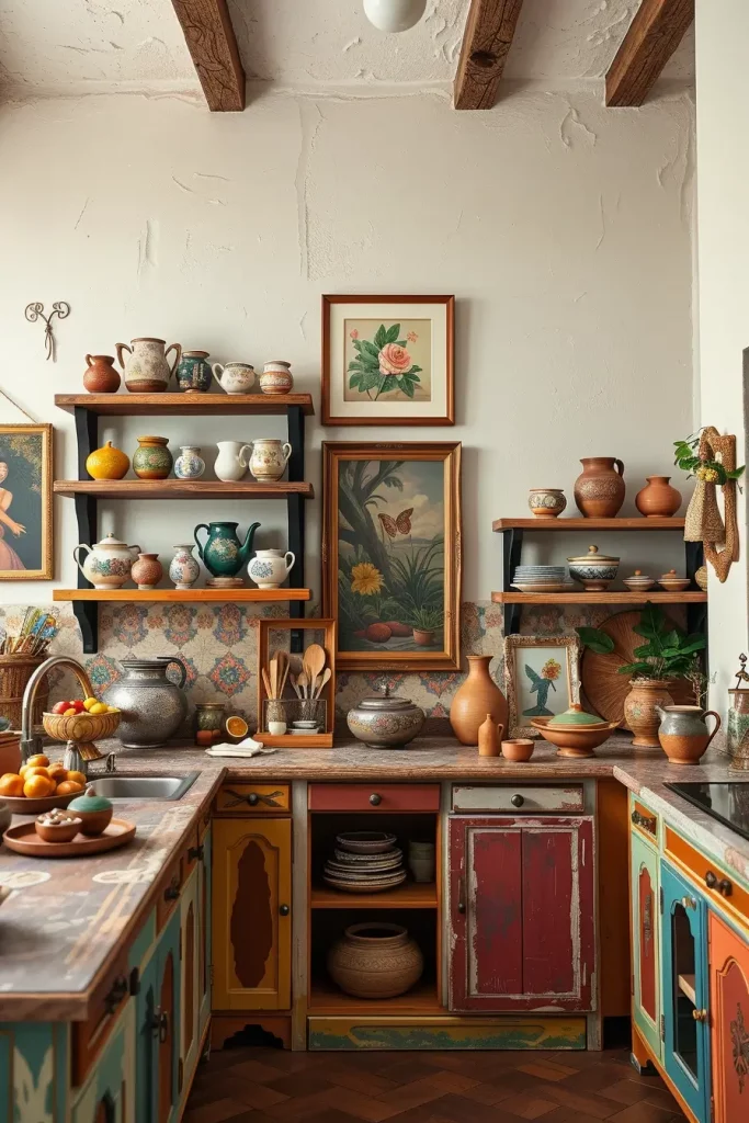 62 Eclectic Kitchen Design with Natural Textures