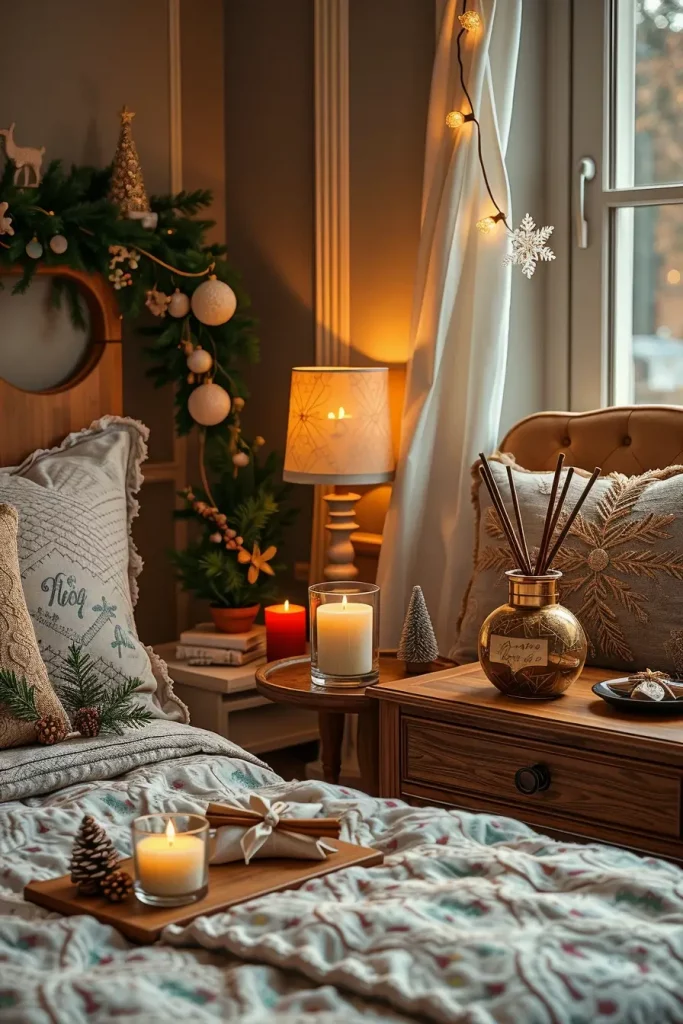 62 Christmas Bedroom Decor Ideas 2025: Cozy & Modern Holiday Inspiration