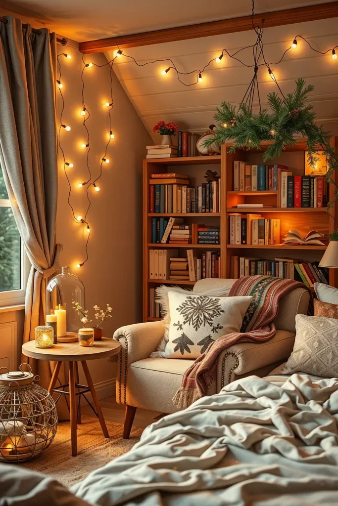 60 Christmas Lights in the Bedroom 2025: Magical and Cozy Holiday Ideas