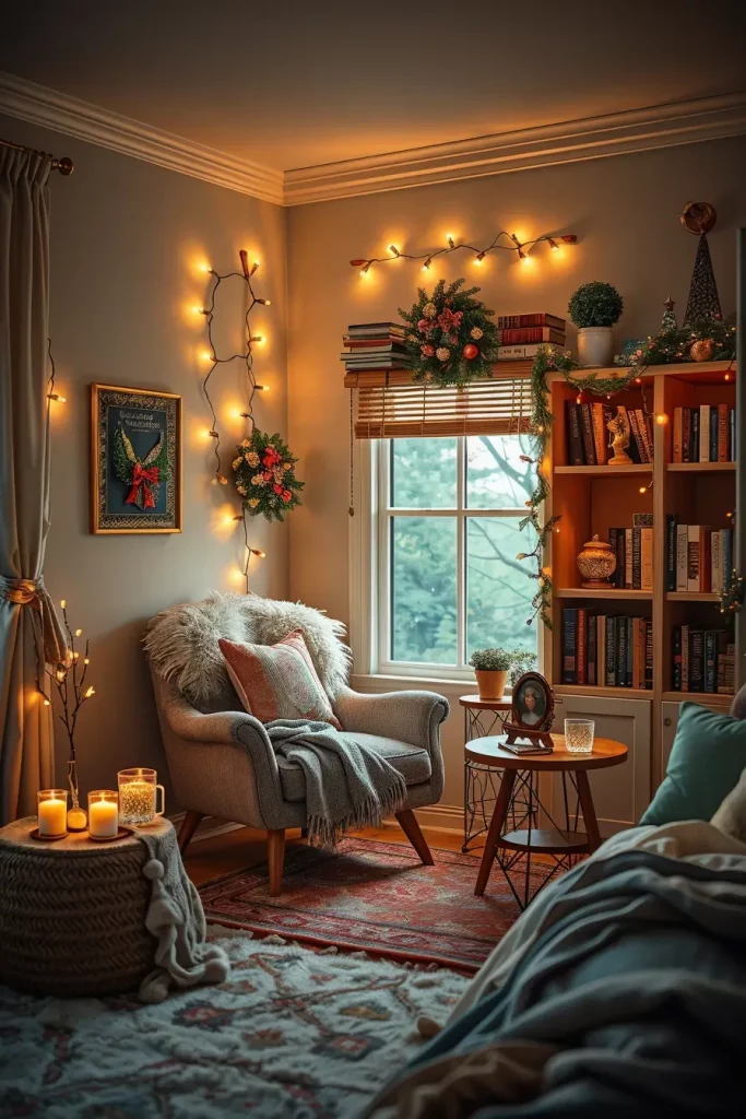 60 Christmas Lights in the Bedroom 2025: Magical and Cozy Holiday Ideas