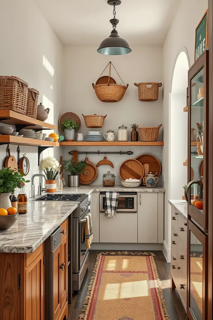 62 Eclectic Kitchen Design with Natural Textures