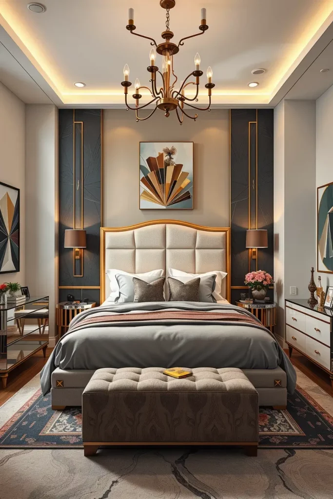 61 Art Deco Revival Bedroom Décor Ideas for a Glamorous Modern Interior