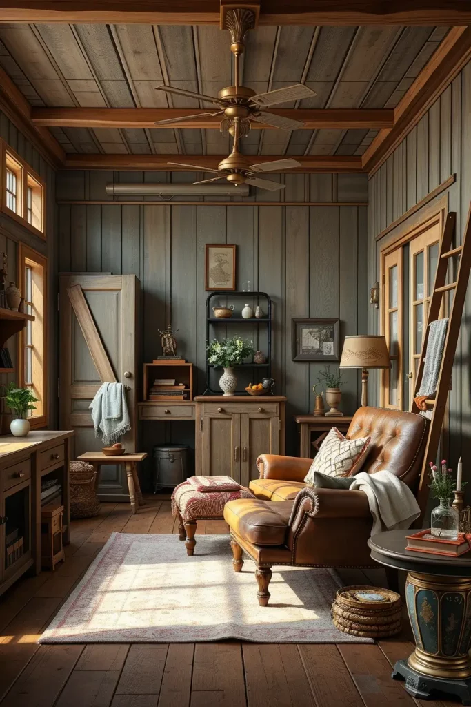 63 Creative Farmhouse Living Room With Antique Textures