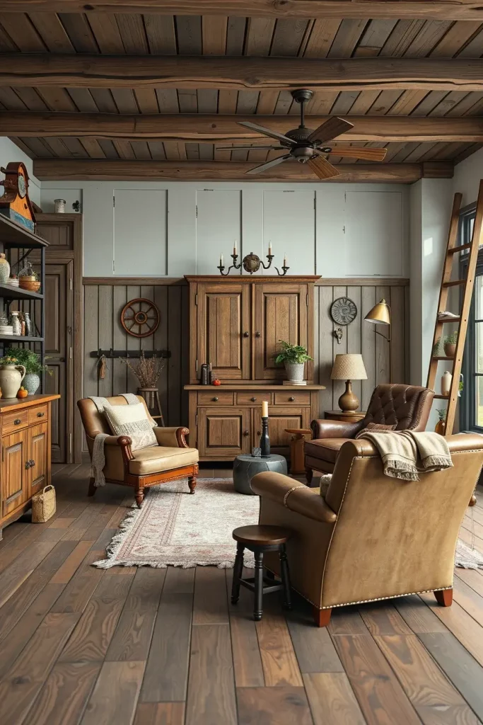 63 Creative Farmhouse Living Room With Antique Textures