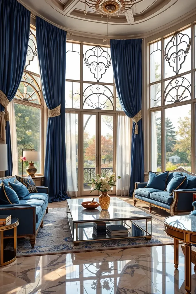 64 Stunning Art Deco Revival Living Room Décor Ideas for Glamorous Interiors