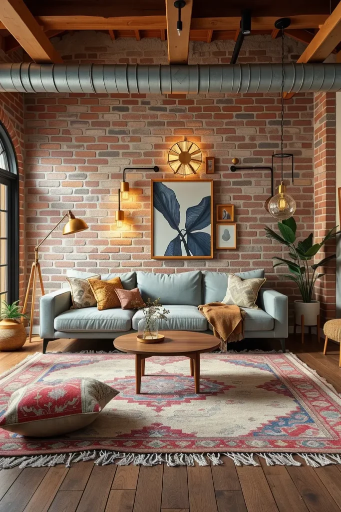 63 Eclectic Living Room Design with Natural Textures