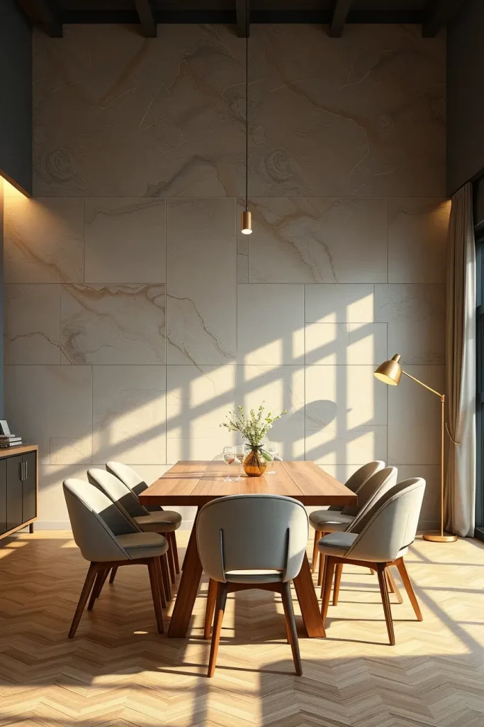 62 Dining Room Accent Wall in a Surreal-Style