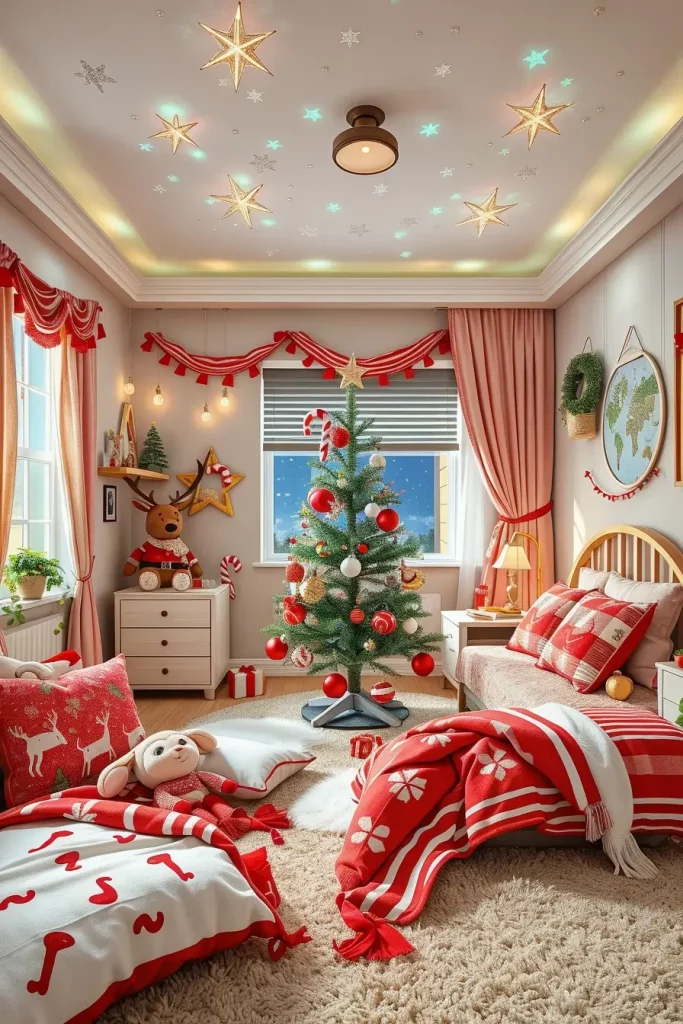 62 Christmas Bedroom Decor Ideas 2025: Cozy & Modern Holiday Inspiration