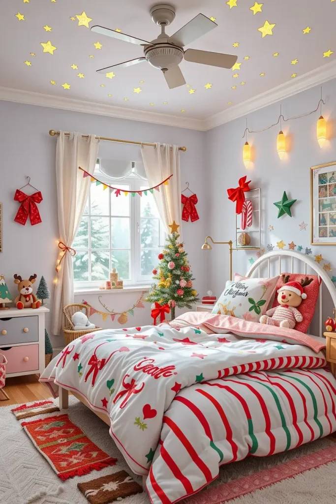 62 Christmas Bedroom Decor Ideas 2025: Cozy & Modern Holiday Inspiration