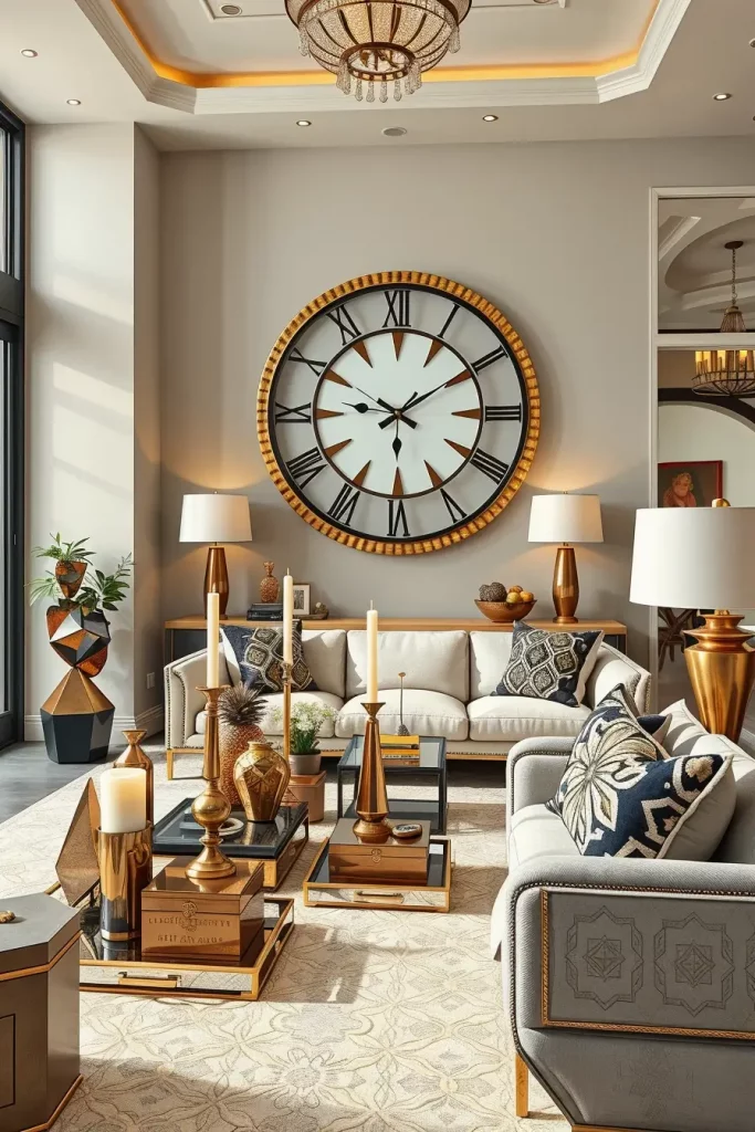 64 Stunning Art Deco Revival Living Room Décor Ideas for Glamorous Interiors