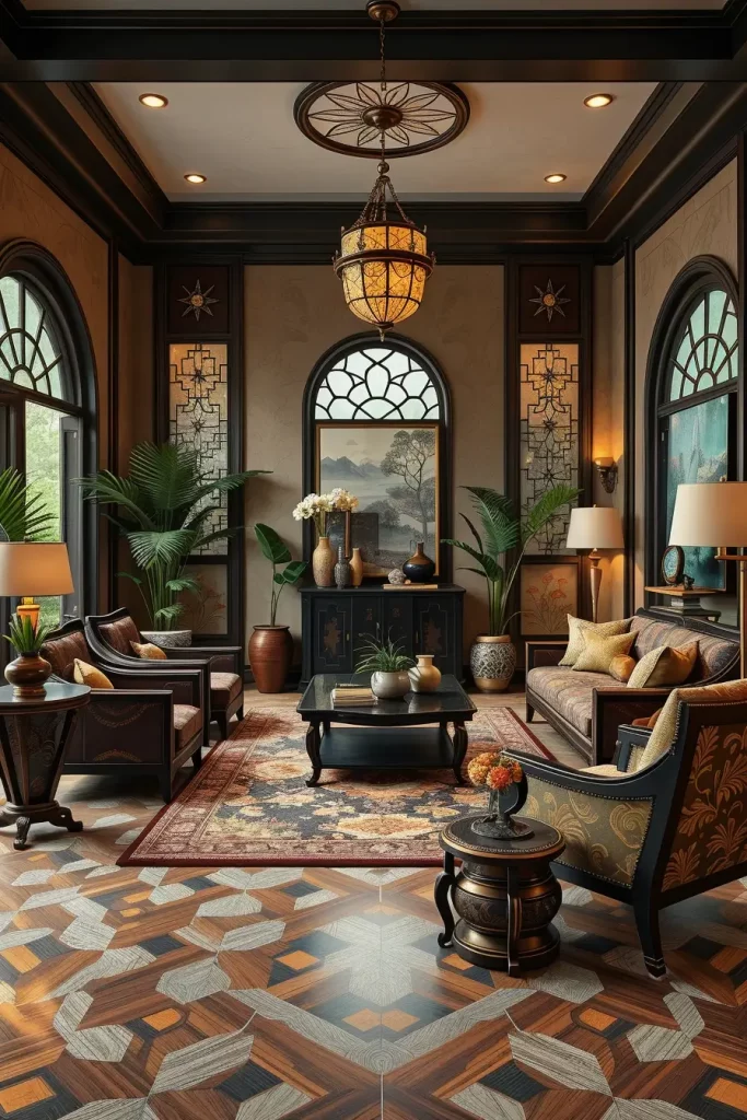64 Stunning Art Deco Revival Living Room Décor Ideas for Glamorous Interiors