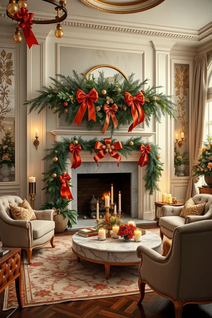 64 Christmas Mantle Decor Ideas 2025 to Style Your Fireplace Beautifully