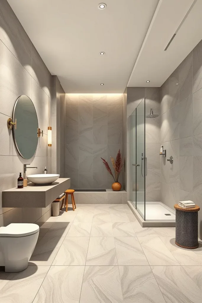 64 Luxury Bathroom Tile Idea for Elegant and Timeless Designs