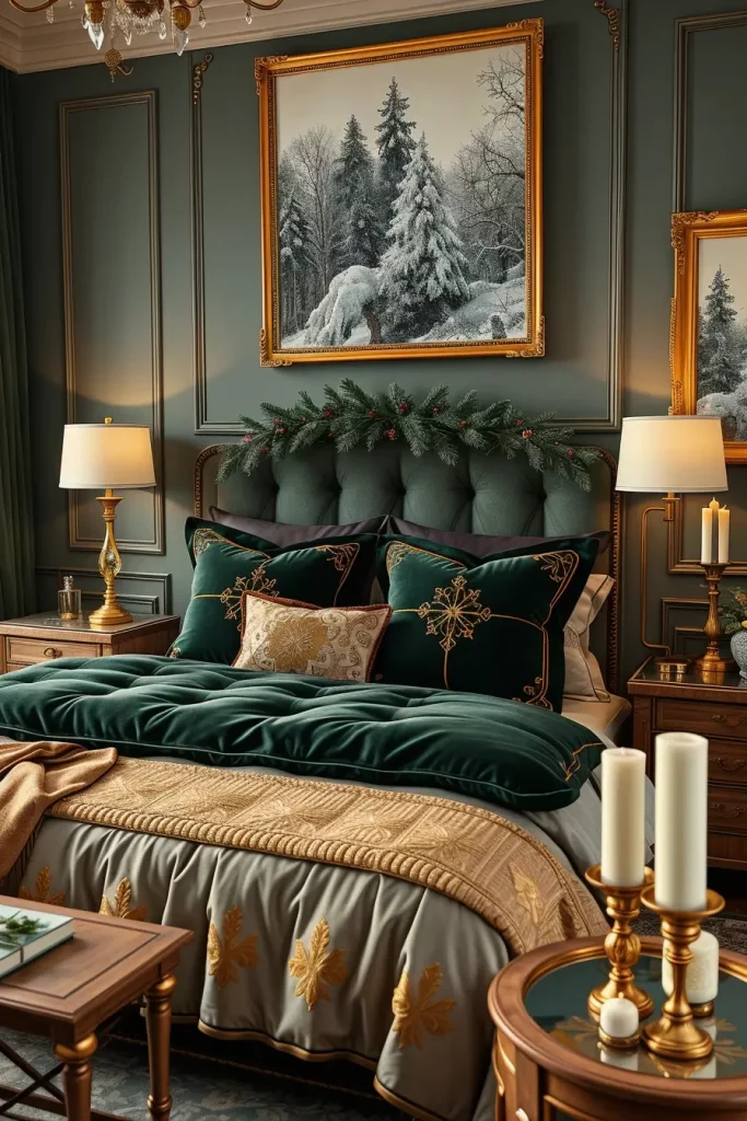 62 Christmas Bedroom Decor Ideas 2025: Cozy & Modern Holiday Inspiration