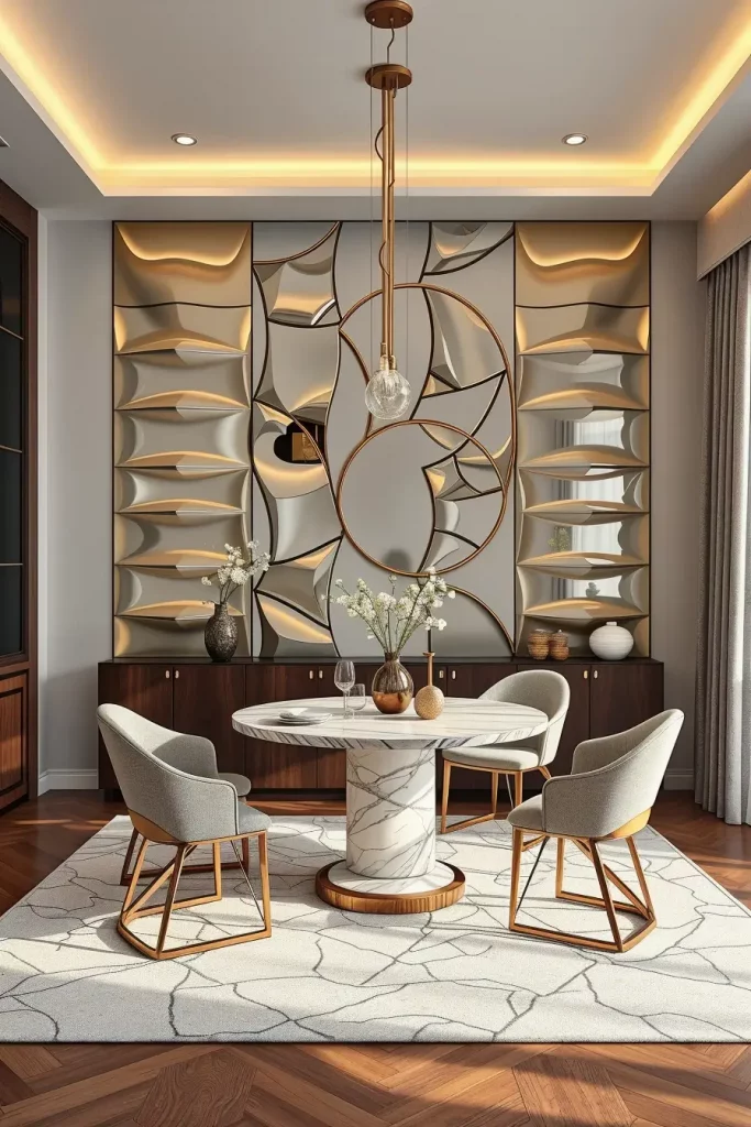 62 Dining Room Accent Wall in a Surreal-Style