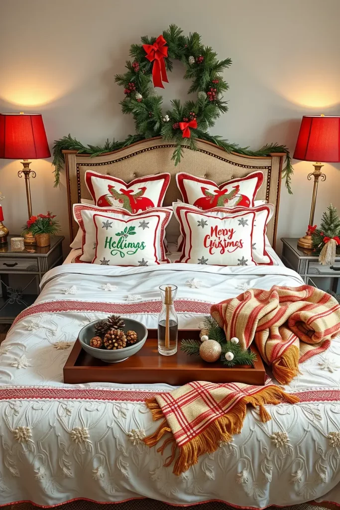 62 Christmas Bedroom Decor Ideas 2025: Cozy & Modern Holiday Inspiration