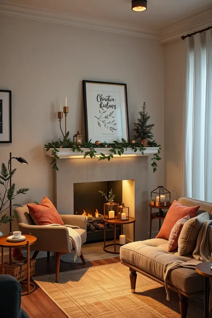 64 Christmas Mantle Decor Ideas 2025 to Style Your Fireplace Beautifully