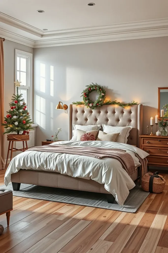 60 Christmas Lights in the Bedroom 2025: Magical and Cozy Holiday Ideas