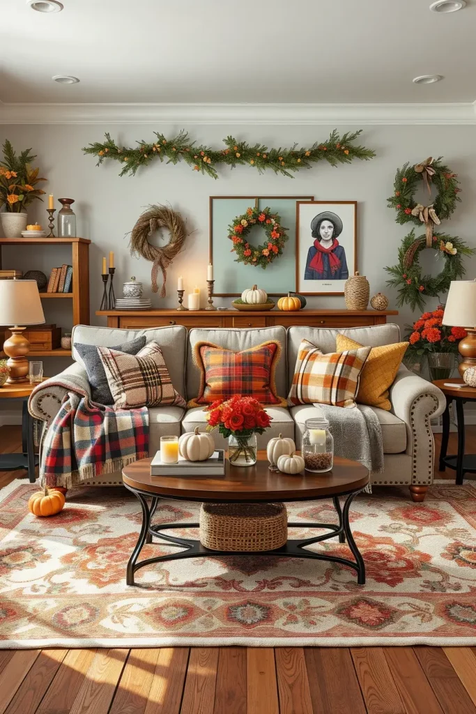 62 Rustic Farmhouse Maximalist Living Room Decor Ideas