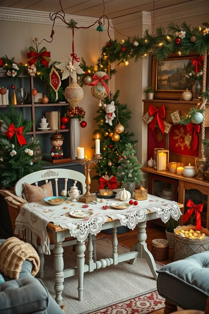 63 Vintage Christmas Decor Ideas 2025 to Bring Timeless Holiday Charm