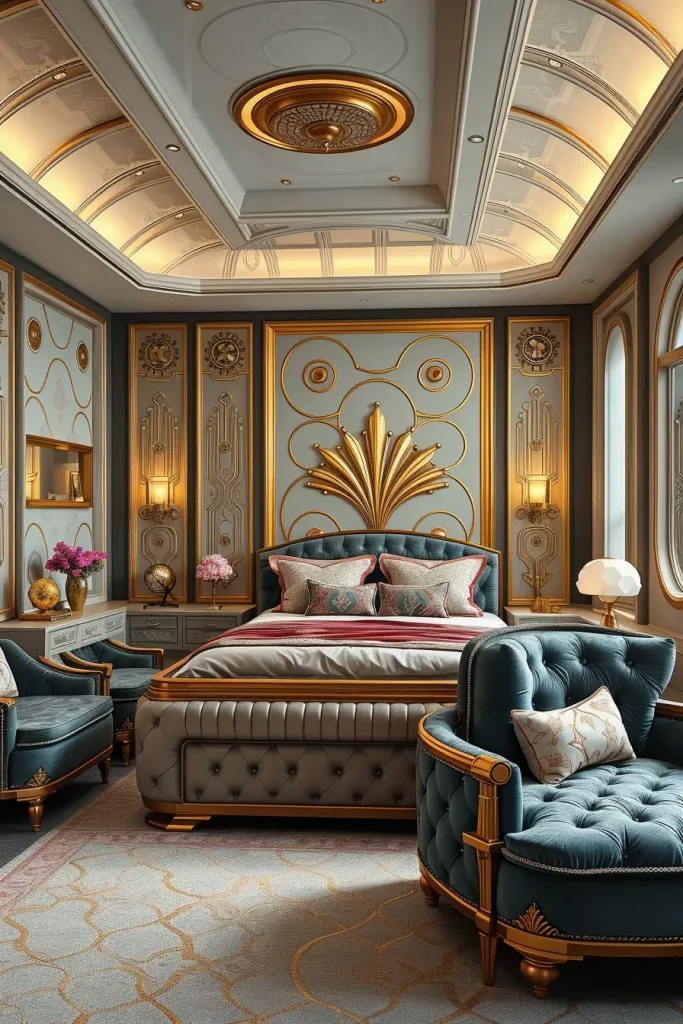 61 Art Deco Revival Bedroom Décor Ideas for a Glamorous Modern Interior