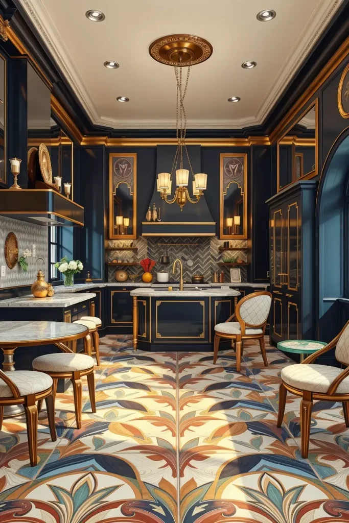 65 Art Deco Revival Kitchen Décor Ideas for a Glamorous Modern Home