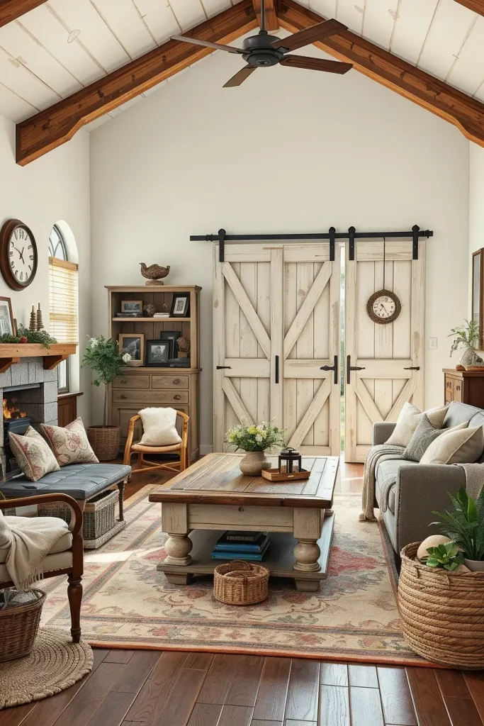 64 Rustic Farmhouse Living Room Ideas for a Cozy and Timeless Home