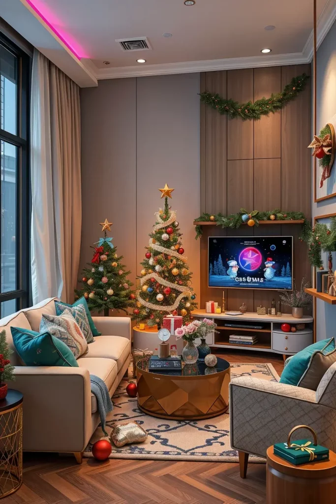 64 Apartment Christmas Decor Ideas 2025 to Transform Small Spaces into Festive Homes