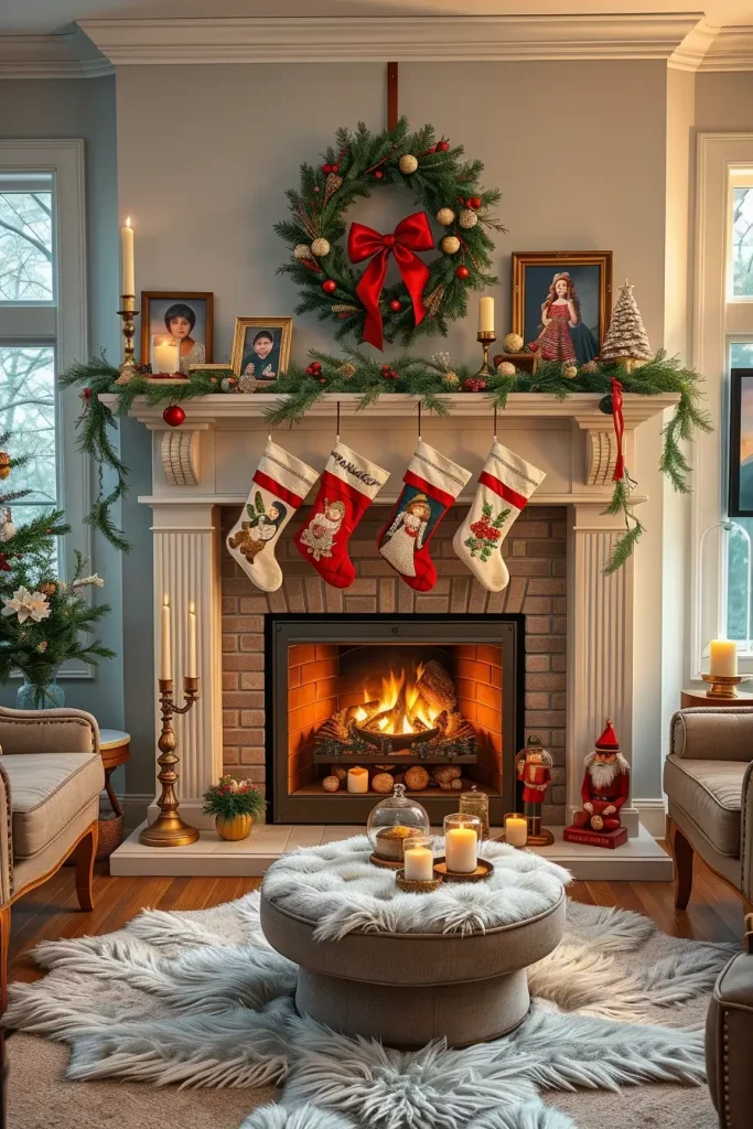 64 Christmas Fireplace Decor Ideas 2025 to Make Your Holiday Warm and Stylish