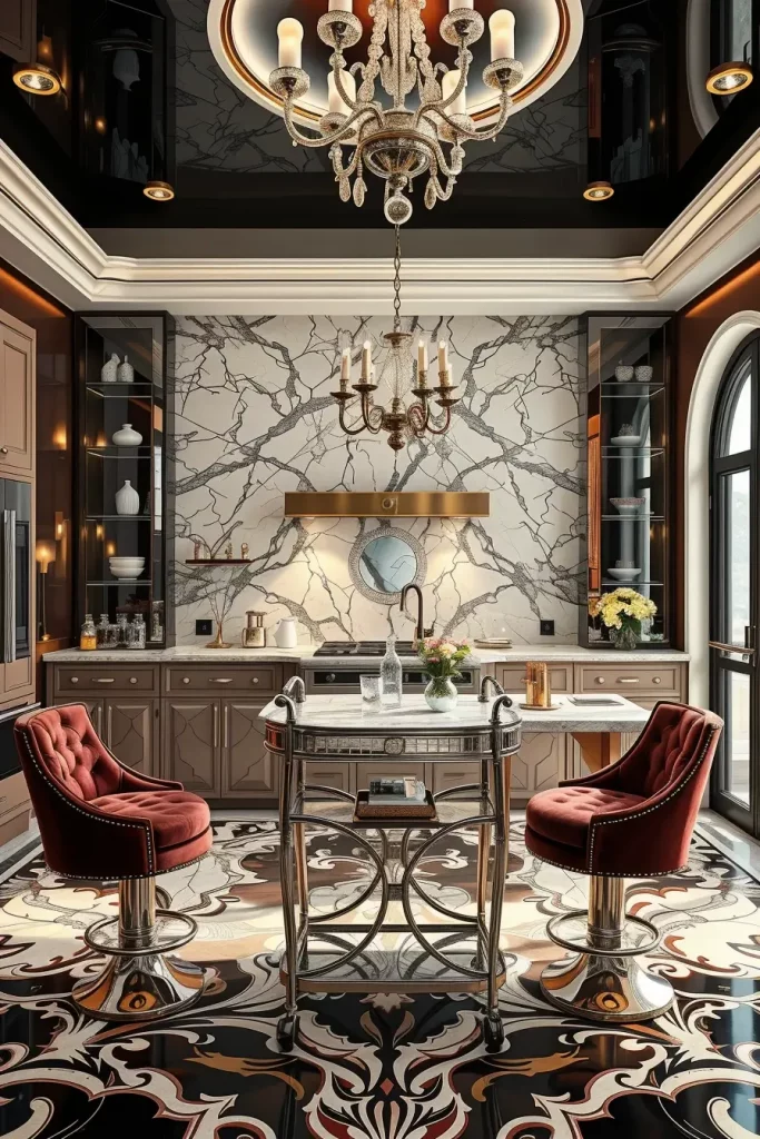 65 Art Deco Revival Kitchen Décor Ideas for a Glamorous Modern Home