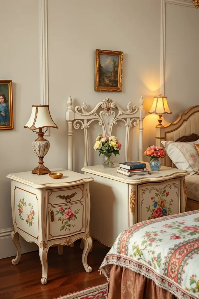 65 Vintage Bedroom with Hand-Painted Furniture Ideas for Timeless Charm
