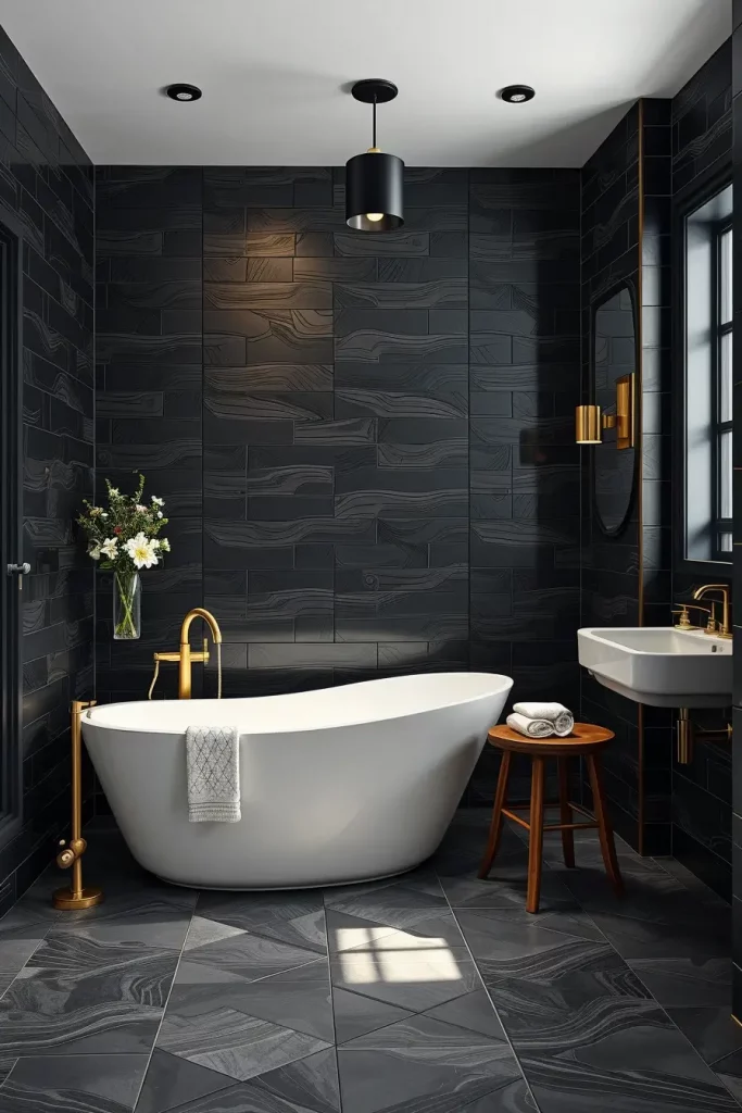 64 Luxury Bathroom Tile Idea for Elegant and Timeless Designs