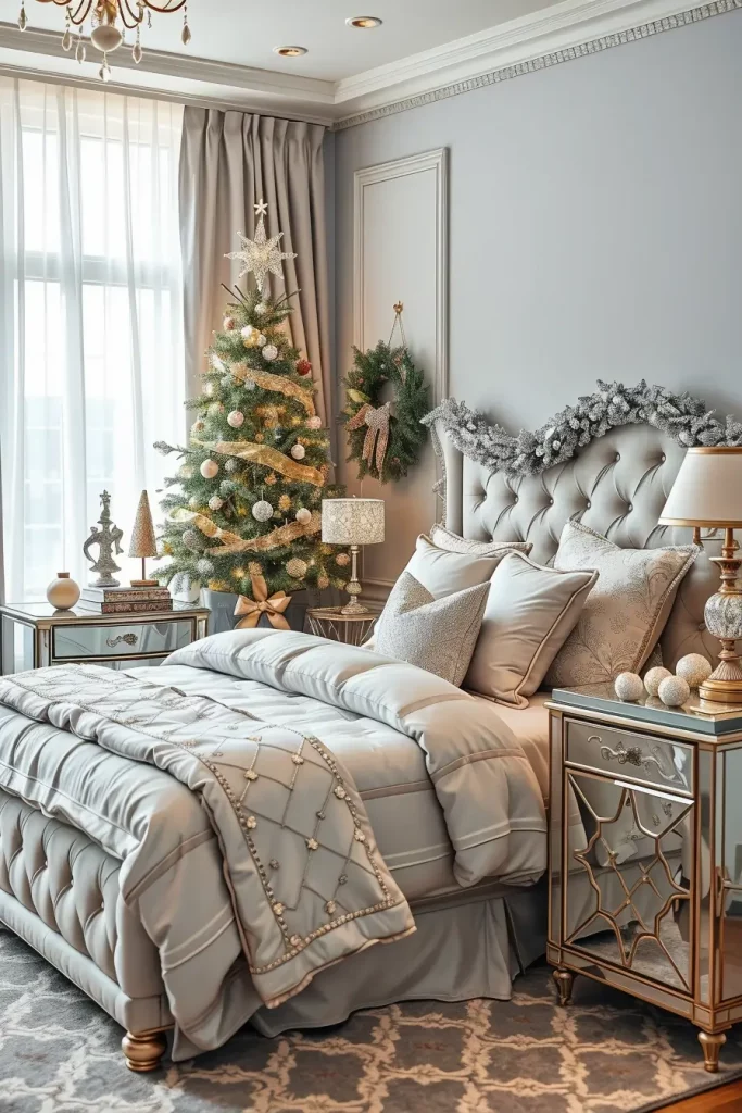 62 Christmas Bedroom Decor Ideas 2025: Cozy & Modern Holiday Inspiration