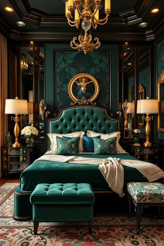 61 Art Deco Revival Bedroom Décor Ideas for a Glamorous Modern Interior
