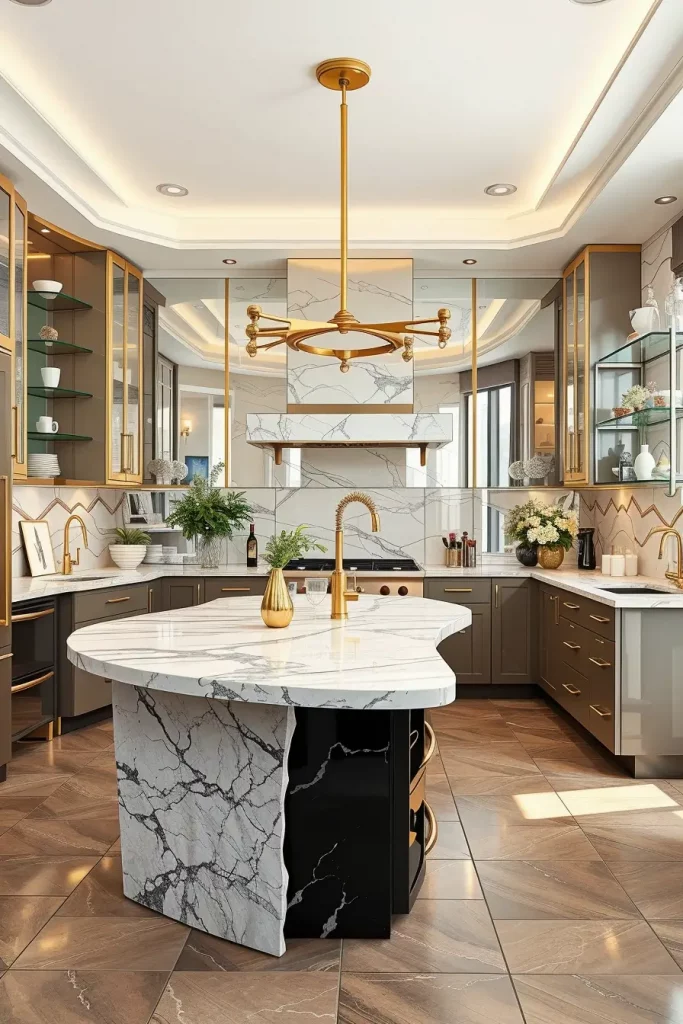 65 Art Deco Revival Kitchen Décor Ideas for a Glamorous Modern Home