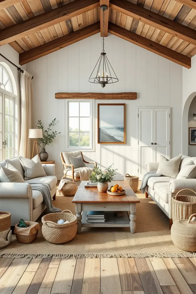 64 Rustic Farmhouse Living Room Ideas for a Cozy and Timeless Home