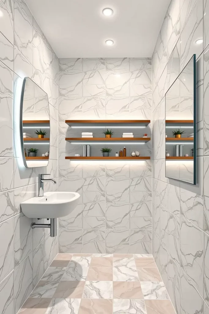 64 Luxury Bathroom Tile Idea for Elegant and Timeless Designs
