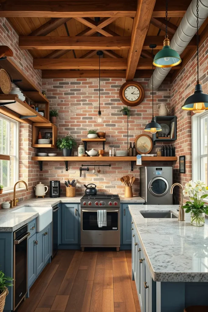 62 Eclectic Kitchen Design with Natural Textures