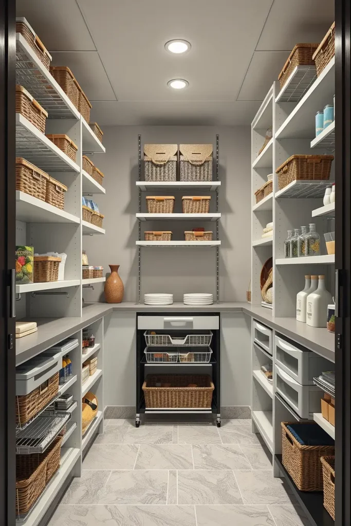 64 Narrow Walk-In Pantry Ideas 2026 for Smart and Stylish Small Spaces