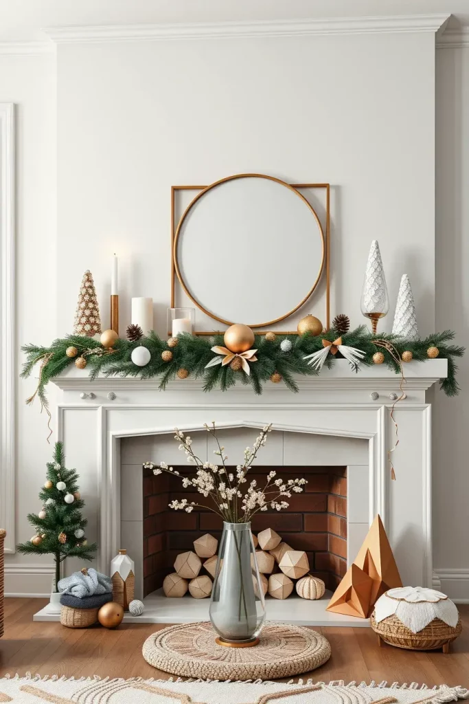 64 Mantle Xmas Decorations Ideas 2025: Stylish, Modern & Unique Fireplace Inspiration