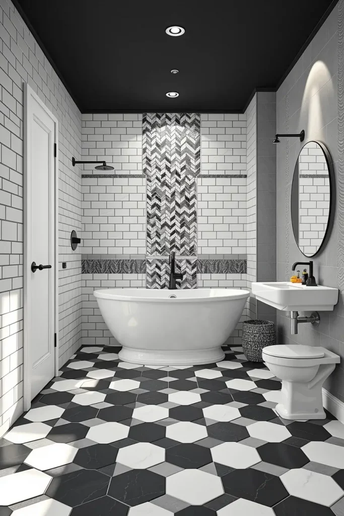 64 Black and White Bathroom Ideas 2026 for Modern and Timeless Designs