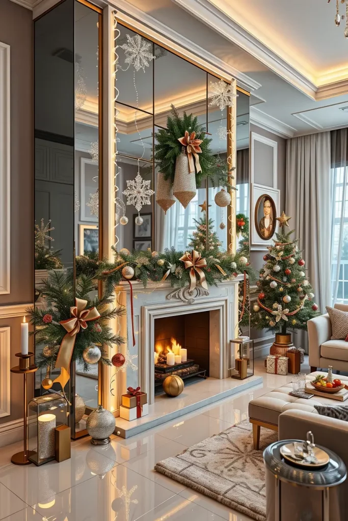 64 Mantle Xmas Decorations Ideas 2025: Stylish, Modern & Unique Fireplace Inspiration
