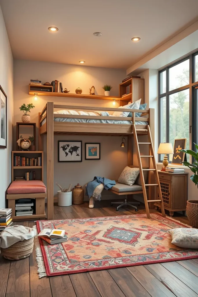 64 Loft Bed Ideas 2026: Modern Space-Saving Designs for Small Bedrooms