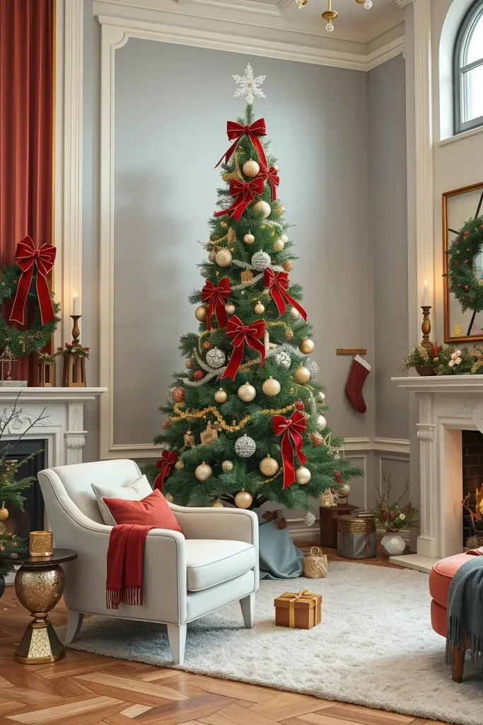 63 Red and Silver Christmas Tree 2025 Ideas for a Timeless Holiday Look