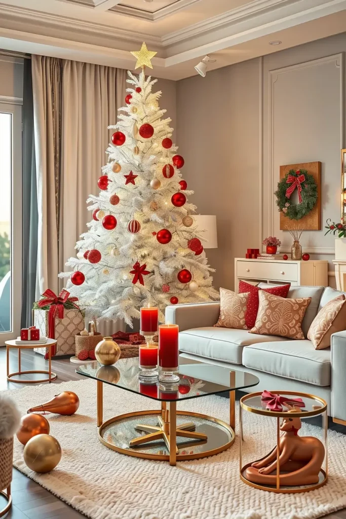 64 Red and White Christmas Tree 2025 Ideas for a Stylish Holiday Home