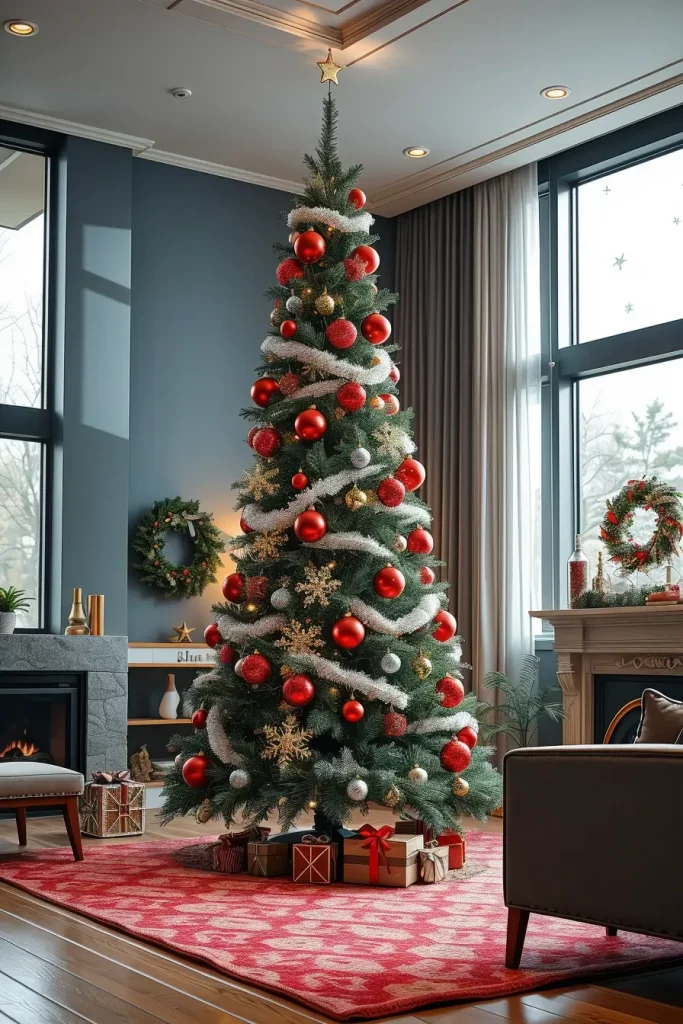 63 Red and Silver Christmas Tree 2025 Ideas for a Timeless Holiday Look