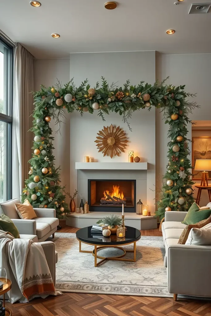 64 Mantle Xmas Decorations Ideas 2025: Stylish, Modern & Unique Fireplace Inspiration